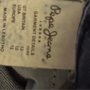 Size 12 Pepe Jeans